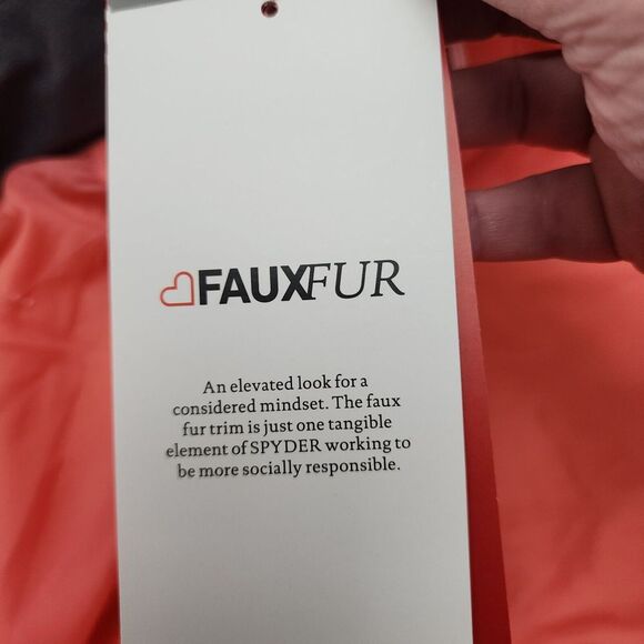 NEW Spyder Girls Atlas Zadie Synthetic Down Jacket Ski Snow Jacket Size 16 Peach - Picture 14 of 16